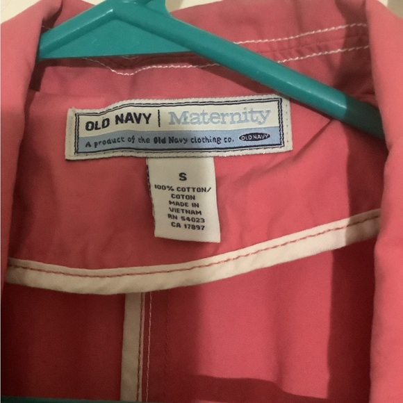 Old navy maternity coral trench coat small - Picture 16 of 16
